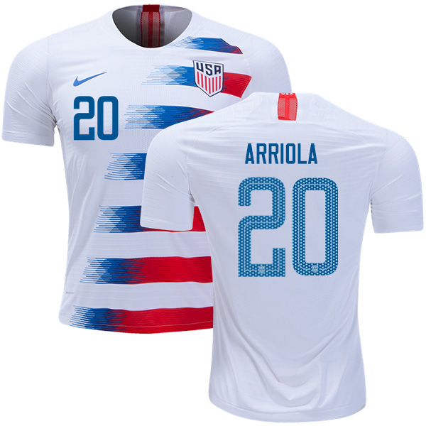USA #20 Arriola Home Soccer Country Jersey